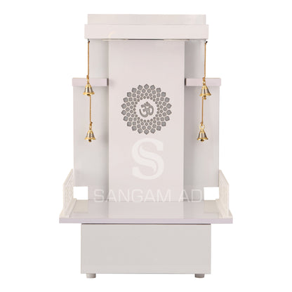 Sangam Ad  Designer white wooden temple | Sleek & Modern designs.