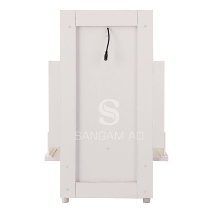 Sangam Ad  Designer white wooden temple | Sleek & Modern designs.