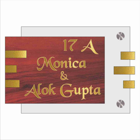 Stylish Custom Name Plate for Home - Sangam Ad