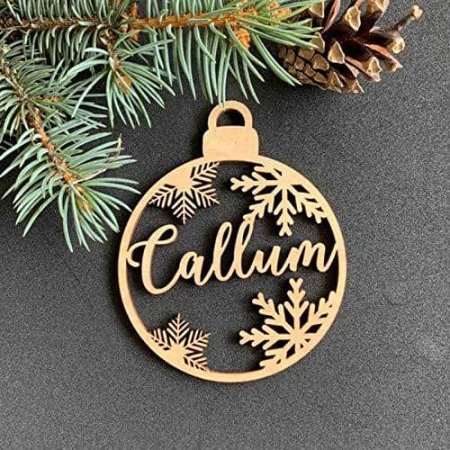 Customized Christmas Names Bauble ornaments (20 Pcs) - Sangam Ad